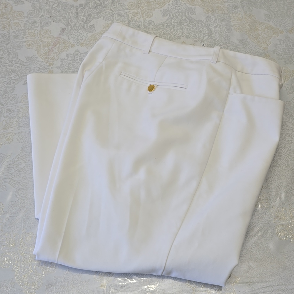 Calvin Klein White Women's Dress Pants Like New Condition - Picture 4 of 6